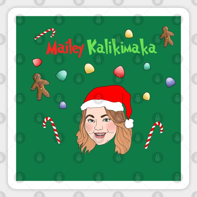 Mailey’s ugly Christmas sweater 2019 Sticker by mailshansen